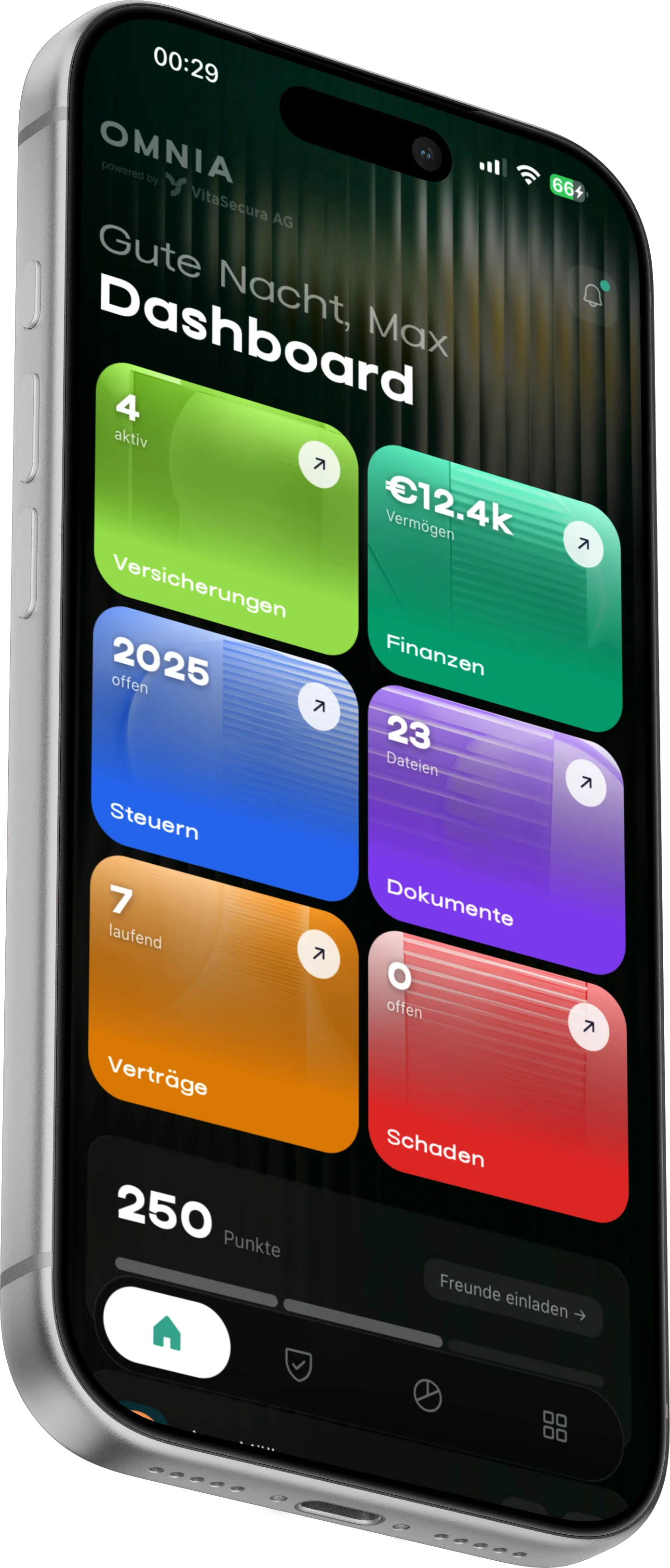 Omnia, eine von Nokk gebaute App, live bei VitaSecura AG